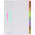 Tabbladen Pergamy met indexblad, ft A4, 11-gaatsperforatie, set 1