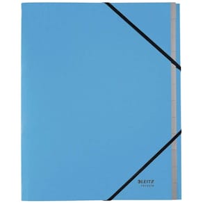 Sorteringsmappe Leitz Recycle A4 blå, karton, 4 stk