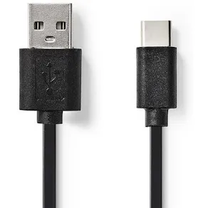 Kabel NEDIS USB-A-USB-C 1m svart