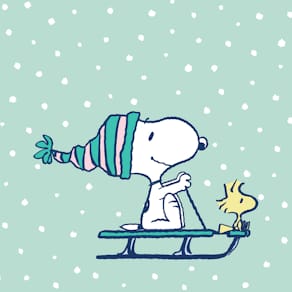 Zelltuchserviette BRAUN + COMPANY Snoopy, Weihnachten