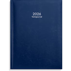 Veckojournal 2026 blå
