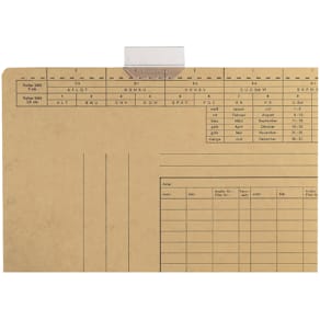 Vollsichtreiter Leitz, 3-zeilig, 50 mm, 50 Stück, transparent