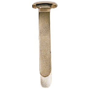 Musterklammern ALCO, Größe 3, 17 mm, rund, vermessingt, 100 Stück