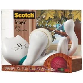 Tejphållare Scotch® Katt + 1rl Magic 19mm x 8,89m