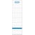Rugetiketten Elba, rug 8 cm, 19x5,4 cm, wit, 10 stuks