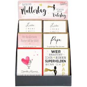 Glückwunschkarten-Set BRAUN+COMPANY, Muttertag/Vatertag, sortiert