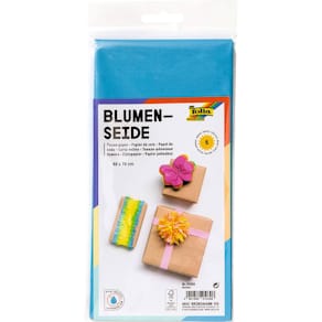 Blumenseide Folia, 50 x 70 cm, blau