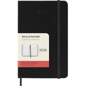 Classic Hard 12M Daily Pocket Svart 2026