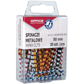 Papierklemmen Zebra, 50 mm, gestreept, geassorteerd, 30 stuks