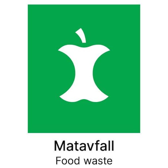 Kildesorteringsetikett Matavfall