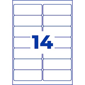 Adressetiketten Avery Zweckform 1400ST, 99,1 x 38,1 mm, weiß