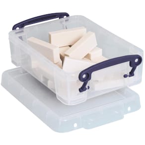 Opbergdoos Really Useful Box 0,75 liter, transparant
