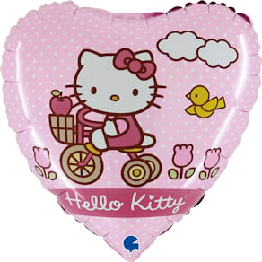 Folienballon Grabo Hello Kitty Fahrrad, 46 cm