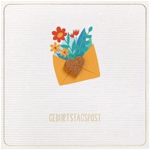 Glückwunschkarte PERLEBERG Moments Collection, 15 x 15 cm, Kork-A