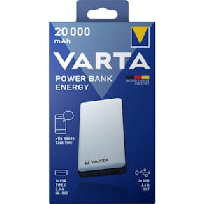 Ladestation VARTA Powerbank, 20.000mAh, weiß