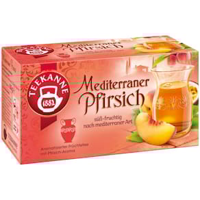 Tee TEEKANNE Mediterraner Pfirsich, 20 Beutel