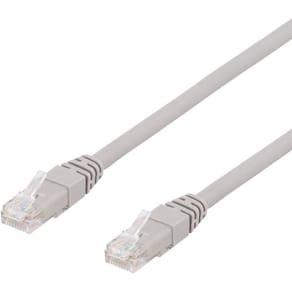 Kabel DELTACO Nätverk UTP Cat6a 1m grå