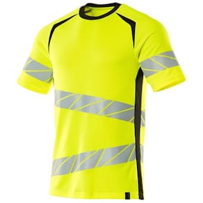 Varsel t-shirt Accelerate Kl 2 gul 2XL