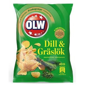 Chips OLW dill&gräslök 40g