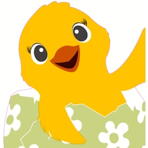 Osterserviette PAPER+DESIGN Happy Chicken, gestanzt