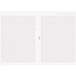 A5 Anteckningsblock Rutat Vita