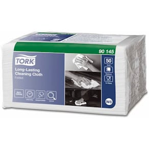 Industriaftørringsark Tork W8 Airlaid, 1-lag hvid, 400 ark