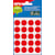 Etiketten Apli rond, etui, 19 mm, rood, 100 stuks, 20/bl