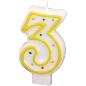 Geburtstagskerze Riethmüller, Zahl 3