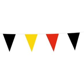 Vlaggenlijn België, 10 m, zwart-geel-rood
