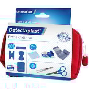 Eerste hulp set Detectaplast, rood