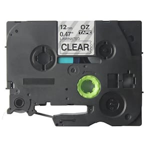 Schriftband Q-CONNECT TZe-131, transparent/schwarz