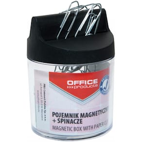 Papierklemhouder Office Products, met clips, rond, magnetisch