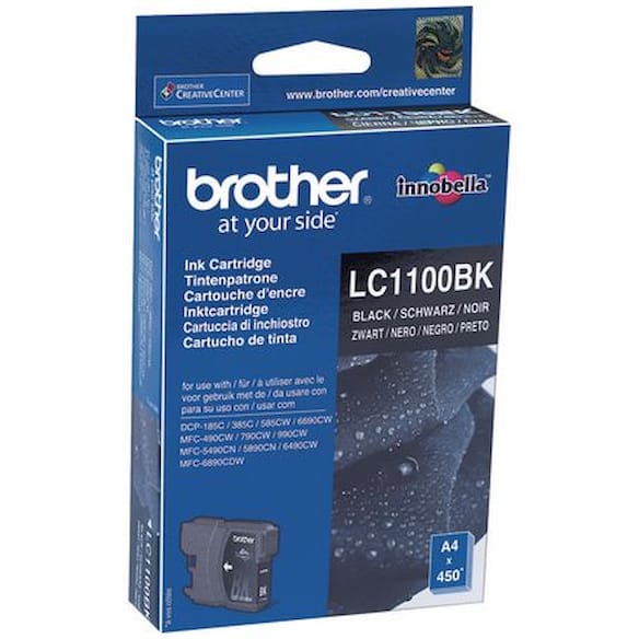 Blekk BROTHER LC1100BK sort