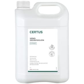 Hånddesinfeksjon CERTUS 85% flytende 5L