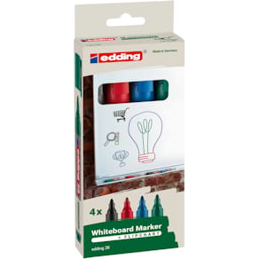 Whiteboardmarker edding EcoLine, 4er-Set, sortiert