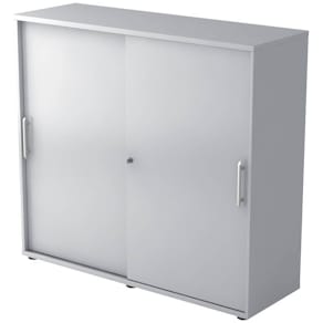 Schiebetürenschrank HAMMERBACHER 1753S RE, grau/grau, 120 x 40 x