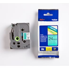 Märkband Brother TZe751, svart/grön, 24mm