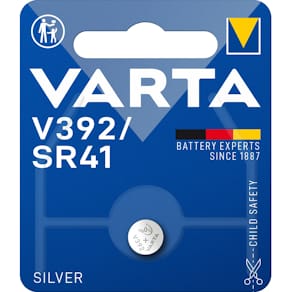 Knopfbatterie VARTA V392, Silberoxid, 1,55 V, SR41