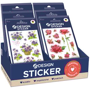 Schmucketikett Avery Zweckform Z-Design Blumen, sortiert, Thekene