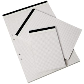 Perforerat block A5 80bl rut 5st