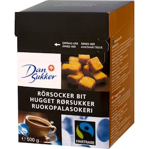 Rørsukker grofthakket dispenserboks, 10 x 500 g