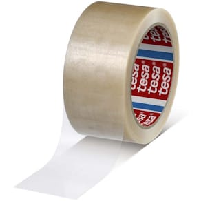 Pakketape tesa 4120 50x66m, støjsvag, transparent, 6 rl