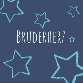 Motivserviette Paper+Design, 33 x 33 cm, Bruder Spruch