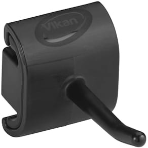Vægophæng Vikan enkeltkrog, sort 78 x 41 mm