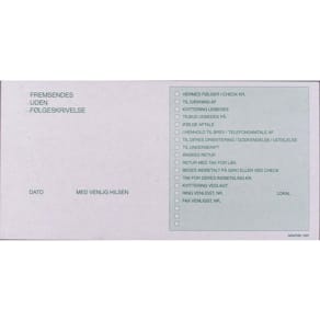 Følgesedler, Notesblok Grafical Delivery note, hvid, 210x105mm