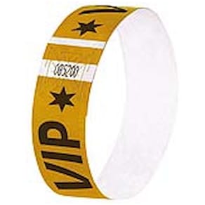 Eintrittskontrollband Sigel Super Soft, VIP, 120 St., gold