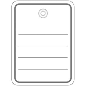 Stückwarenanhänger HERMA, 48 x 65 mm