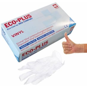Handschuhe ECO-PLUS Vinyl, weiß, XL, 100 Stück