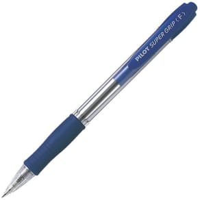 Bläckkulpenna PILOT Super Grip Blå, fine, 0.7mm, 12st