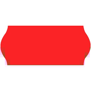 Prismærkningsetiket 26x12 mm G2 rød 6 ruller